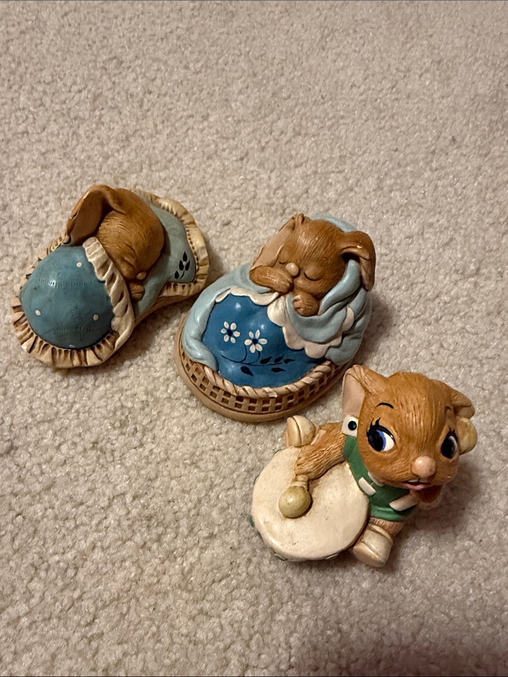 Pendelfin Figure Set of 3 (Poppet, Snuggles and Bongo)